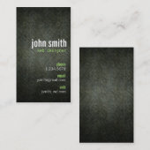Carte De Visite Grunge moderne (Devant / Derrière)