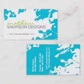 Carte de visite grunge moderne (Devant / Derrière)