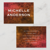 Carte De Visite Grunge moderne (Devant / Derrière)