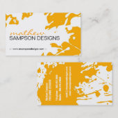 Carte de visite grunge moderne (Devant / Derrière)