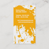 Carte de visite grunge moderne (Dos)