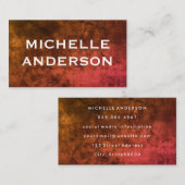 Carte De Visite Grunge moderne (Devant / Derrière)