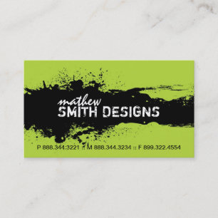 Carte de visite grunge moderne