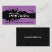 Carte de visite grunge moderne (Devant / Derrière)