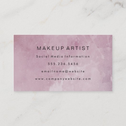 Carte De Visite Grunge moderne (Dos)