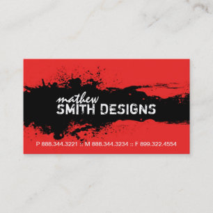 Carte de visite grunge moderne