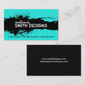 Carte de visite grunge moderne (Devant / Derrière)