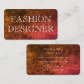 Carte De Visite Grunge moderne (Devant / Derrière)