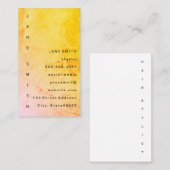 Carte De Visite Grunge moderne avec texte vertical (Devant / Derrière)