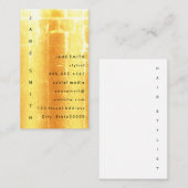 Carte De Visite Grunge moderne avec texte vertical (Devant / Derrière)