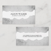 Carte De Visite Grunge moderne déchiré (Devant / Derrière)