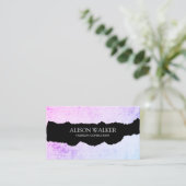 Carte De Visite Grunge moderne déchiré (Debout devant)