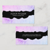 Carte De Visite Grunge moderne déchiré (Devant / Derrière)