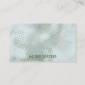 Carte De Visite Grunge moderne verte de jardinage d'artiste de (Dos)