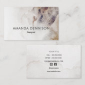 Carte De Visite Grunge naturel simple (Devant / Derrière)