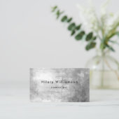 Carte De Visite Grunge noir et blanc lumière et ombre (Debout devant)