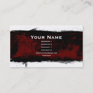 Carte De Visite grunge noire