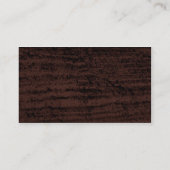 Carte De Visite grunge noire brune (Dos)