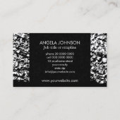 Carte De Visite Grunge notes de musique pluie vers le bas (Dos)