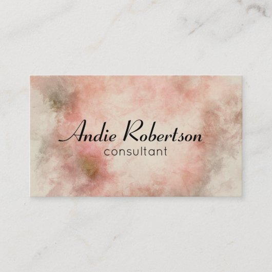 Carte De Visite Grunge Pastels (Devant)