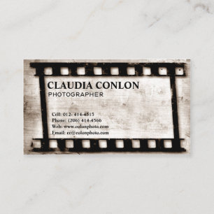Carte De Visite Grunge Retro Film Movie Maker/Directeur