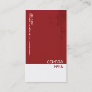 Carte De Visite Grunge rouge