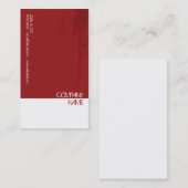 Carte De Visite Grunge rouge (Devant / Derrière)