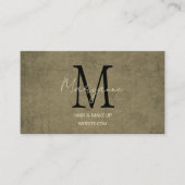 Carte De Visite Grunge Simple en détresse (Devant)