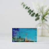 Carte De Visite Grunge Skyline de Kansas City (Debout devant)