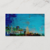 Carte De Visite Grunge Skyline de Kansas City (Dos)