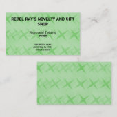 Carte de visite Grunge Star, Kelly Green (Devant / Derrière)