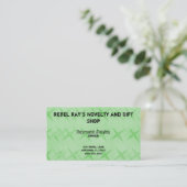 Carte de visite Grunge Star, Kelly Green (Debout devant)