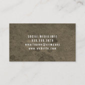 Carte De Visite Grunge subtil (Dos)