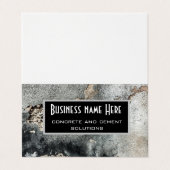 Carte De Visite Grunge texture de béton (Extérieur déplié)