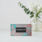 Carte De Visite Grunge Texture Peinture (Debout devant)