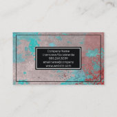 Carte De Visite Grunge Texture Peinture (Dos)