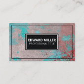 Carte De Visite Grunge Texture Peinture (Devant)