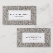 Carte De Visite Grunge Urbain Béton Simple Moderne Intérieur (Devant / Derrière)