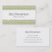 Carte de visite grunge vert de consultant en (Devant / Derrière)