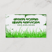 Carte De Visite grunge verte de scène (Dos)