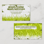 Carte De Visite grunge verte de scène (Devant / Derrière)