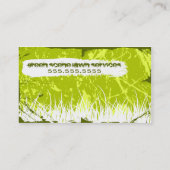 Carte De Visite grunge verte de scène (Dos)