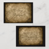 Carte de visite grunge vintage (Devant / Derrière)