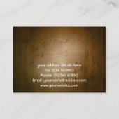 Carte de visite grunge vintage (Dos)