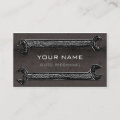 Carte De Visite Grunge Wrenches ID Brown321 (Devant)