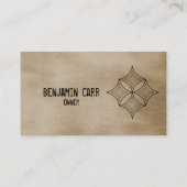 Carte de visite Grungy Diamond, Latte (Dos)