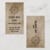 Carte de visite Grungy Diamond, Latte (Devant / Derrière)