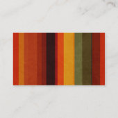 Carte De Visite Grungy Stripes Chaudes (Dos)