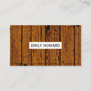 Carte De Visite Grungy Wood