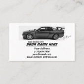 CARTE DE VISITE GT-R BNR34 (Dos)
